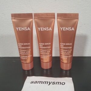 YENSA BEAUTY Super Serum Silk Foundation Light 1, 0.34oz x3